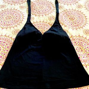 Lands End Black bathing suit top